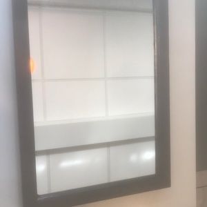Dark Brown Wooden Mirror